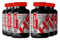 Pure Omega 3 Fish Oil - Highly Concentrated Omega 8060 3000 MG - Weight Loss Support (6 Bottles)