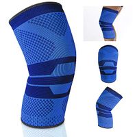 A2ZCare Knee Brace Support Compression Sleeves FDA Approved, Anti-Slip Design for Meniscus Tear, Arthritis, Pain Recovery – Knee Support for Running, Playing Sports (Single - L)