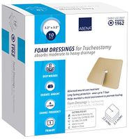 Abena Foam Dressing 3.2 X 3.2 Inch Fenestrated Square Without Border Sterile Box of 10