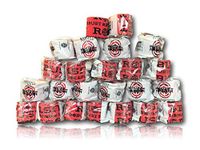 ROBUST FITNESS Weightlifting Hook Grip Tape | Adhesive Stretch Athletic Thumb & Finger Tape | Sticky, Stretchy, Flexible, Easy Tear | Olympic Weightlifting | Cross-Training (24 Rolls, Red/Black)