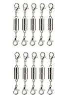 10 Pack of Silver Magnetic Lobster Clasp Jewelry Necklace Bracelet