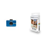 Polaroid Snap Instant Digital Camera (Navy Blue) with Polaroid 2x3ʺ Premium Zink Zero Photo Paper 50-Pack