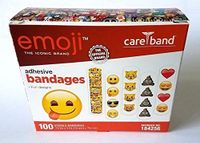 Emoji Adhesive Bandages, 0.75 x 3 Inch, Pack of 100