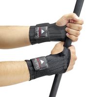 Allegro Industries 7212-03 Dual‐Flex Wrist Support, 7 1/2" x 8 1/2", Large, Black