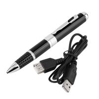 Up to 32GB Storage Via TF Card Built-in Rechargeable Battery Mini Black Pen 32GB HD Cam Camera Video USB Recording
