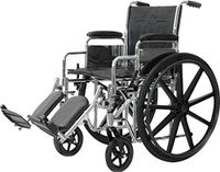 ISG1014DX - Professional Medical Imports (pmi) Standard DX Wheelchair with 22 Detachable Desk Arm and Elevating Legrest