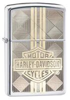 Zippo Harley-Davidson High Polish Chrome Laser Two Tone Windproof Lighter