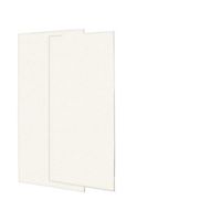 Swanstone SS-3672-2-059 Solid Surface Glue-Up 2-pieces Shower Wall Panel, 0.25-in L X 36-in H X 72-in H, Tahiti Ivory