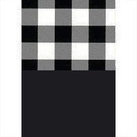 Black and White Buffalo Plaid 20-Pack Tissue Paper Set with 10 Sheets Each of Solid Black and Black Check Tissue Paper, 20 x 30" Sheet Size, Made in America, Wrap & Revel®