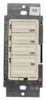Leviton LTT30-1LT Decora 600W Incandescent/5A Resistive 5-10-15-30 Minute Preset Countdown Timer, Single Pole, Light Almond