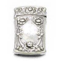 Match Safe by Gorham, Sterling Deco Rose Design