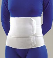 Florida Orthopedics Deluxe Lumbar Sacral Support, White, 11" Height - Medium 32-42"