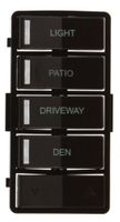 Leviton VPZLB-Z4B Vizia RF + Brown Label Kit for VRCZ4 4-Button Zone Controller