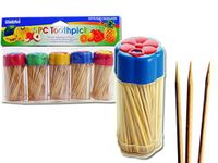 Toothpick with Flower Bottle5 pcs x150T.P, Case of 96