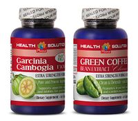 Energy Booster Men - Garcinia CAMBOGIA - Green Coffee Cleanse - Combo - Garcinia with Coffee - (2 Bottles Combo)