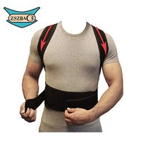 ZSZBACE Posture Corrector Clavicle and Shoulder Support Belt Back Brace, Upper and Lower Back Pain Relief, Fully Adjustable for Men and Women, Thoracic Kyphosis - M