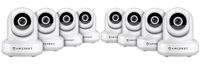 8-Pack Amcrest ProHD 1080P WiFi Wireless IP Security Camera - 1080P (1920TVL), IP2M-841 (White)