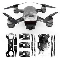 Elevin(TM) Waterproof Decal Skins Wrap Sticker Body Protector for DJI Spark Mini Drone (K)