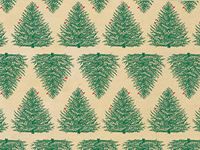 Christmas Themed Tissue Paper 20" x 30" - Evergreen Kraft - 240 Sheets