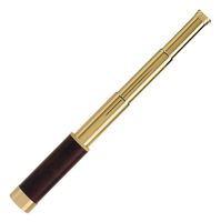 Opticron Antique Pocket Telescope 25x50 Brass and Leather