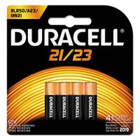 Office Realm Duracell MN21B4PK CopperTop Alkaline Batteries with Duralock 21/23 4/Pk