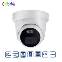 4MP ColorVu Home Security Poe IP Camera Dome Full Time Color Night Vision Network IP Camera 4mm Fixed Lens with H.265,SD Slot,IP67,Support Onvif,Compatible with Hikvision CCTV Surveillance
