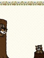 Owl & Raccoon Stationery Printer Paper 26 Sheets