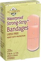 All Terrain Strong Strip Waterproof No Latex Bandage, 1 Inch - 20/Pk 6/Pks