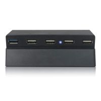 Komifa USB Hub for PS4 Slim, USB Adapter Expansion Connector, USB Splitter, USB Extender Extension Designed for Sony PS4S Playstation 4 Slim Edition Gaming Console (1 x USB 3.0 and 4 x USB 2.0)