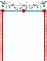 Heart Floral Stationery Printer Paper 51 Sheets