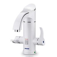 Hot water tap Electric Faucet Instant, 220V hot Water Faucet 360 ° rotatable Faucet Instant Electric Faucet Kitchen Speed Faucet Household tap Water Heater Double Handle Faucet Faucet