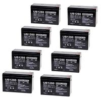 12V 8Ah Wheelchair Scooter Battery Replaces Energy Power EP-SLA12-8 - 8 Pack