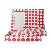 JAM PAPER Gift Box - 11 x 17 x 2 1/2 - Red & White - Sold Individually
