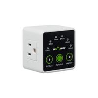 [2020 New Version] BN-LINK Smart Digital Countdown Timer with Repeat Function Accurate Heavy Duty Small Size for Charger Vacation Security, 3 Prong Outlet, 15A/1875W ½ HP ETL Listed