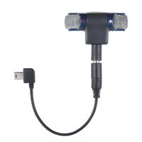 External Stereo Mic Microphone with 3.5mm to Mini USB Micro Adapter Cable for GoPro Hero 3 3+ 4 for AEE Sports Action Camera