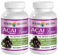 Energy Booster - ACAI Berry Lean - Pure and Potent Ingredients - acai Now Foods - 2 Bottles (120 Capsules)