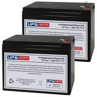 (2) 12V 10Ah F2 - Replacement Battery Set Compatible with The Currie Phat Phantom Wheelchair