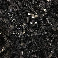 Black Cat Avenue 1 LB Black Crinkle Cut Paper Shred Filler for Gift Wrap and Basket Filler