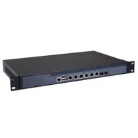 Firewall,VPN, 1U Rackmount, Network Security Appliance with AES-NI 6 Intel 82574L LAN 2 I-350 SFP Celeron 3855U 4G RAM 32G SSD R10