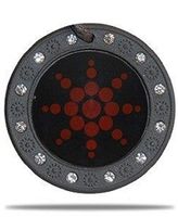 EHM Energy Balance Pendant - Negative Ion Balance Power - Volcanic Lava Nano- Fusion Charm - Electromagnetic Field Protection & Energy Biofield Treatment Aid (Rare Red with Crystal Ring)