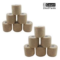 Self Adhesive Bandage Tape-Self Adherent Stretch Medical Bandage Wrap,Athletic Tape/Vet Tape,2Inch 5Yards-12 Count