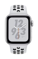 Apple Watch Series 4 (GPS only) Aluminum Case Compatible with iPhone 5s and Above (Silver Aluminum Case with Pure Platinum/Black Nike+ Sport Band, 40mm)