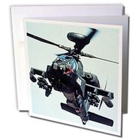 3dRose Apache Longbow - Greeting Cards, 6 x 6 inches, set of 12 (gc_730_2)