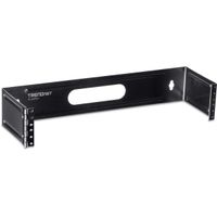 TRENDnet 2U 19-Inch Hinged Wall Mount Bracket for Patch Panels and PDU Power Strips, Supports EIA-310, TC-WP2U