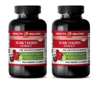 Cardiovascular Garlic - Hawthorn Berry 665MG - Pure and Potent Ingredients - Cardiovascular Support - Hawthorn Flowers and Leaves - 2 Bottles (240 Capsules)