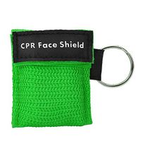 Bicaquu One-Way Valve Emergency CPR First Aid Mask Keychain Health Care Tool(Green)