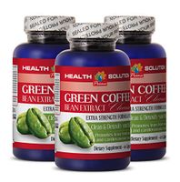 Natural Appetite suppressant Pills - Green Coffee Cleanse - Green Coffee Bean Extract Pills - 3 Bottles 180 Capsules