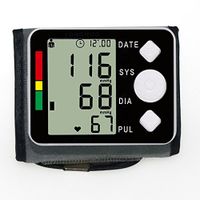 Diaclara Blood Pressure Monitor Fully Automatic Accurate Wrist Blood Pressure Cuff Monitor with Wristband Automatic Wrist Electronic Blood Pressure Monitor Perfect for Health Monitoring