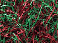 4oz Bag Blend VERYFINE Fine Cut Gift Basket Shred Paper Filler Red & Green nfLG -697