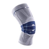 Bauerfeind GenuTrain Knee Support Brace (New Version) - Targeted Support for Pain Relief & Stabilization for Weak, Swollen & Injured Knees & Arthritis - Size 5, Comfort - Color Titanium